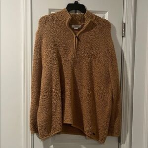 Natural Reflections Brown Zip-Up Sweater